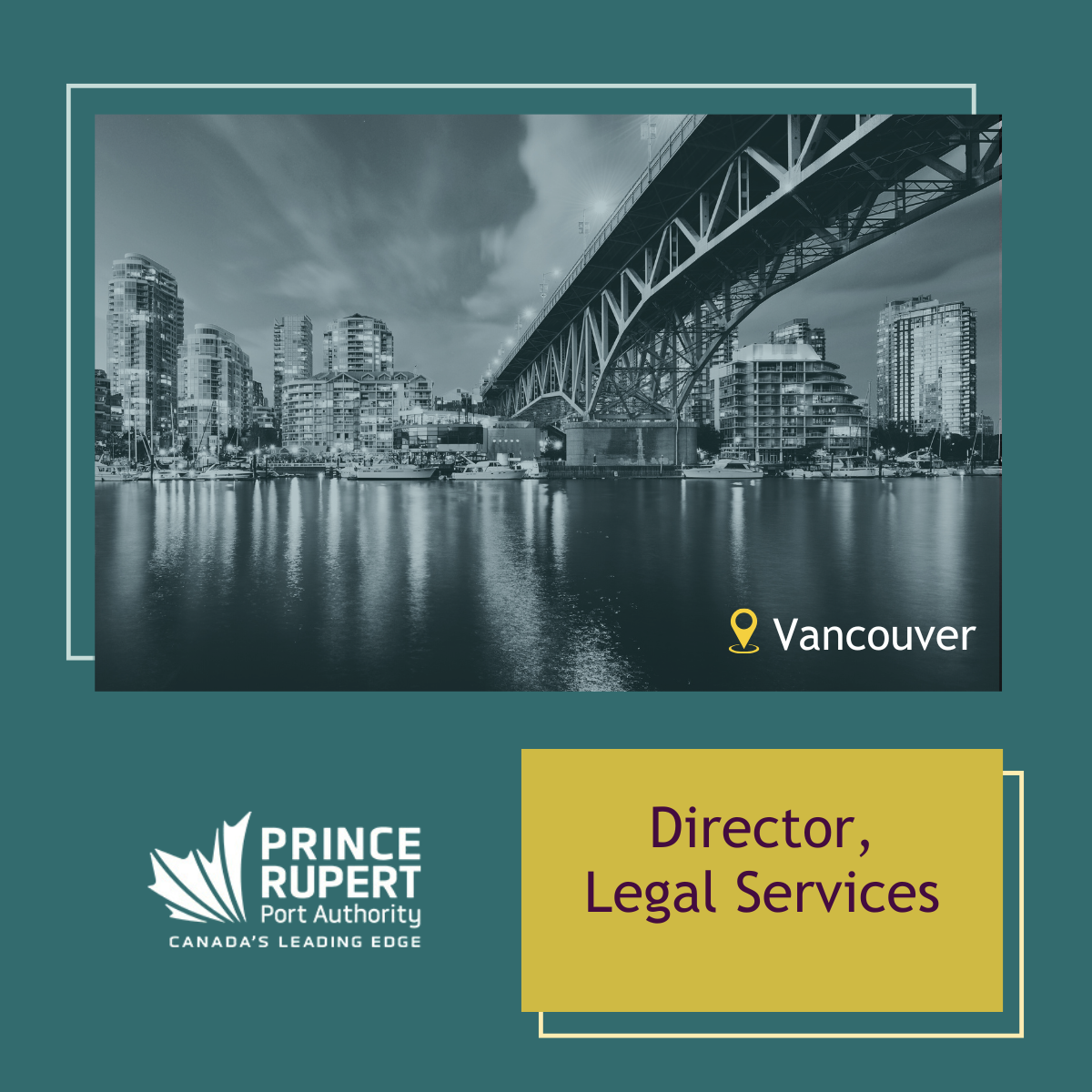 Read more about the article Director, Legal Services – Prince Rupert Port Authority