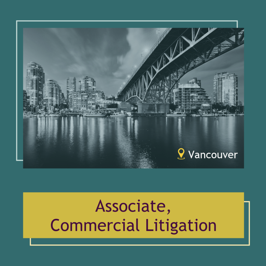 Associate, Commercial Litigation