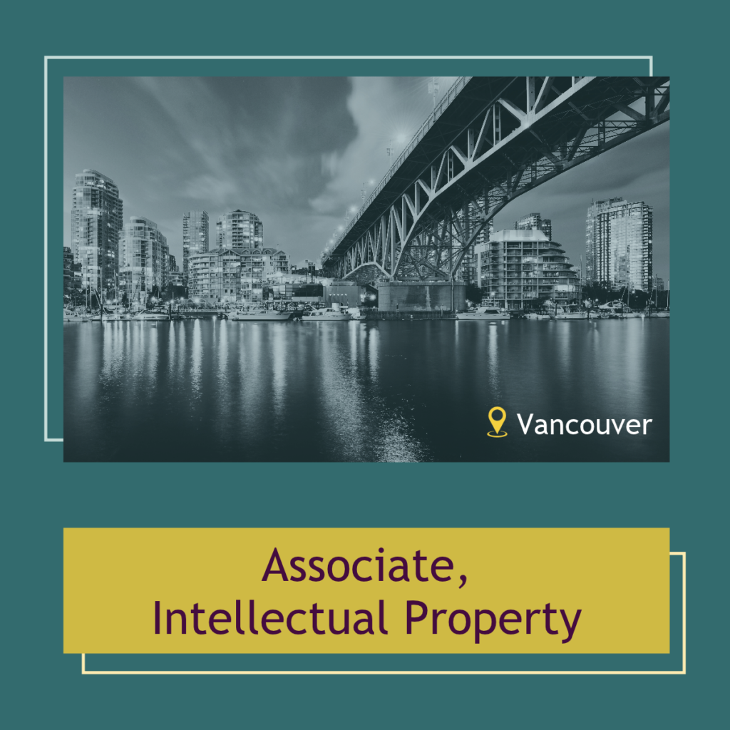 Associate, Intellectual Property